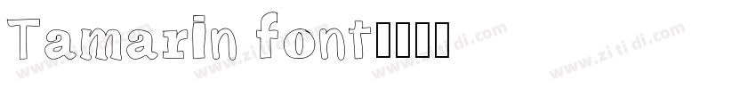 Tamarin font字体转换